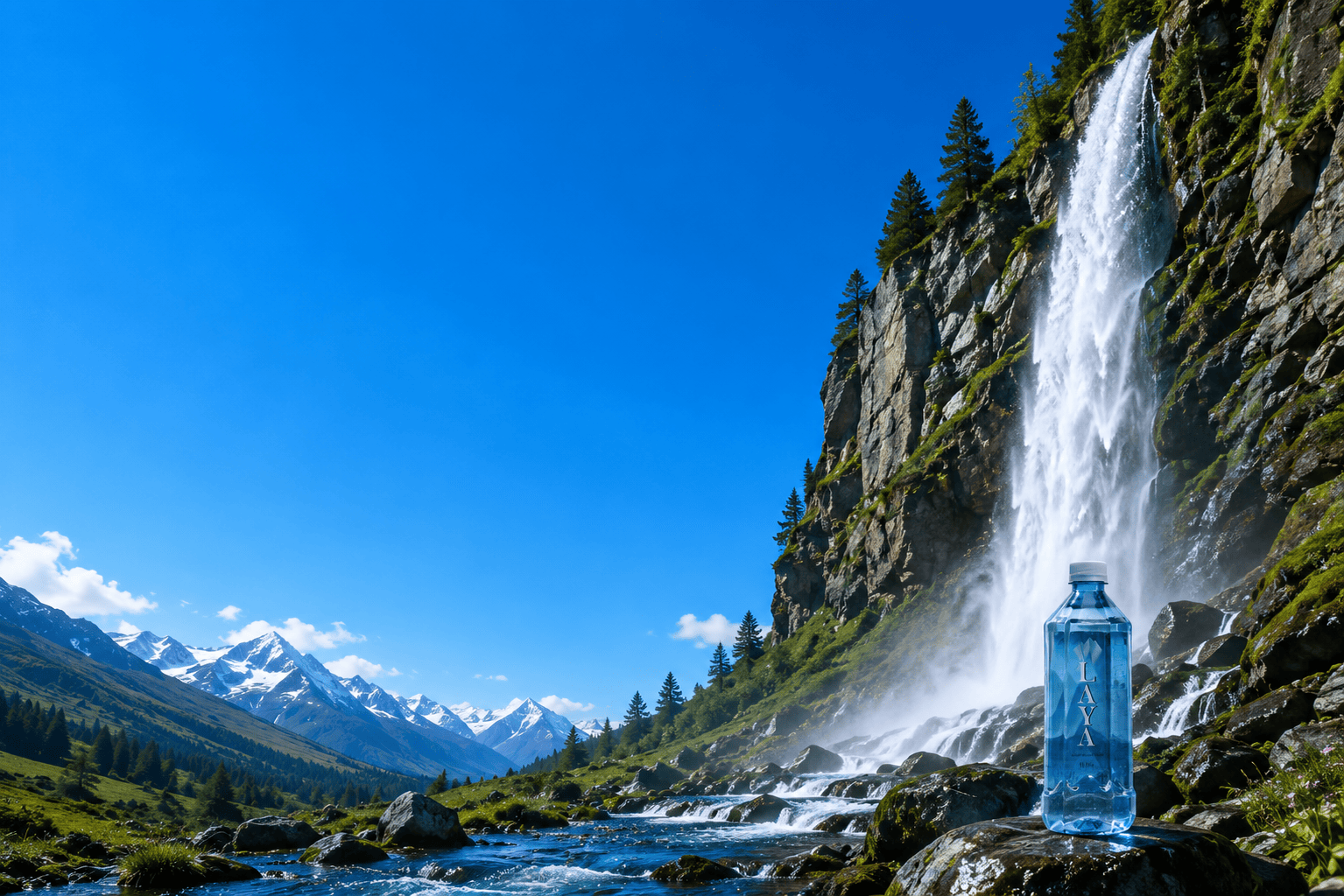 Laya source and bottle